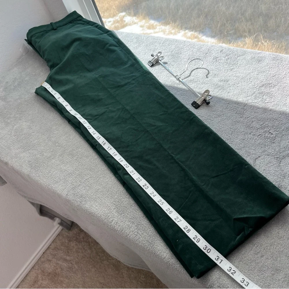 J.Crew NWT Velvet Kallie pant Darkest Forest size 14 Tall - Picture 8 of 11